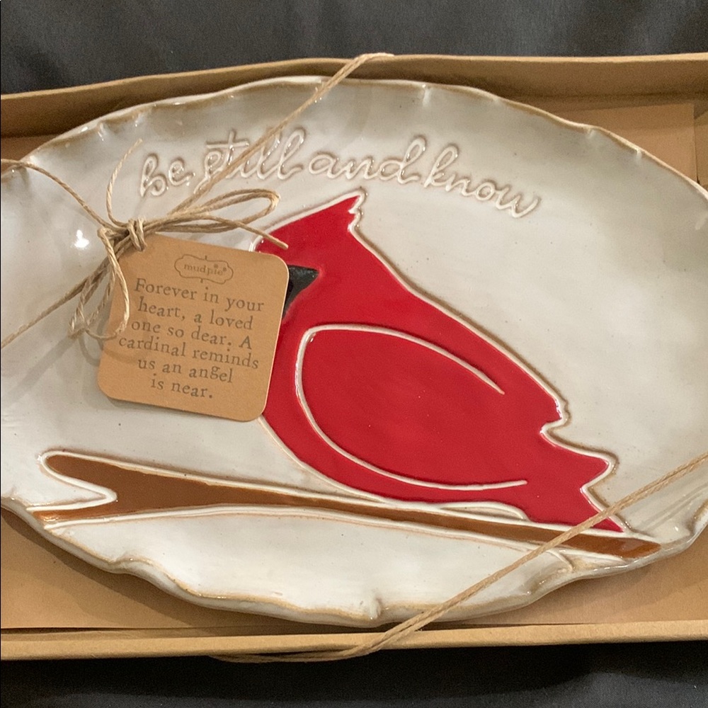 Cardinal Decorative Ceramic Plate by
